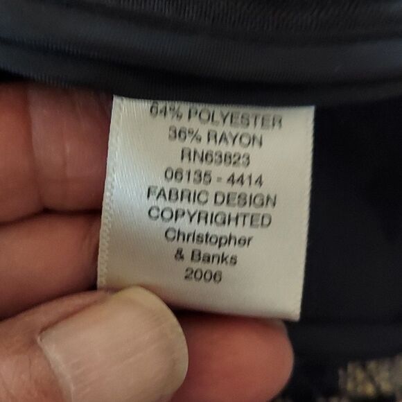 Christopher & Banks Tapestry Vest Size S - Picture 12 of 12